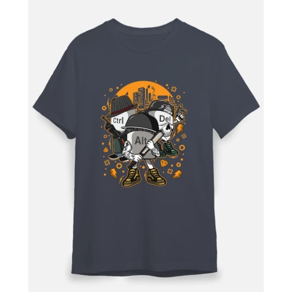Camiseta friki Ctrl alt del mafia gangsters ordenadores informu00e1tica geek friki