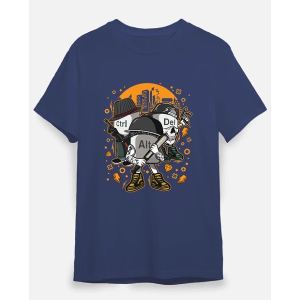 Camiseta friki Ctrl alt del mafia gangsters ordenadores informu00e1tica geek friki