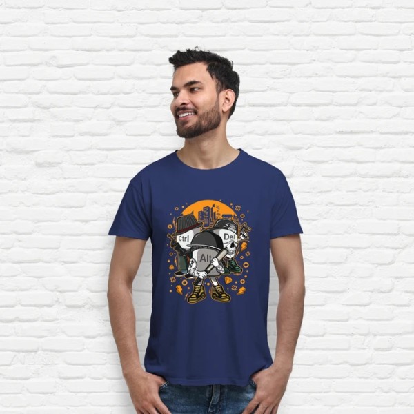 Camiseta friki Ctrl alt del mafia gangsters ordenadores informu00e1tica geek friki
