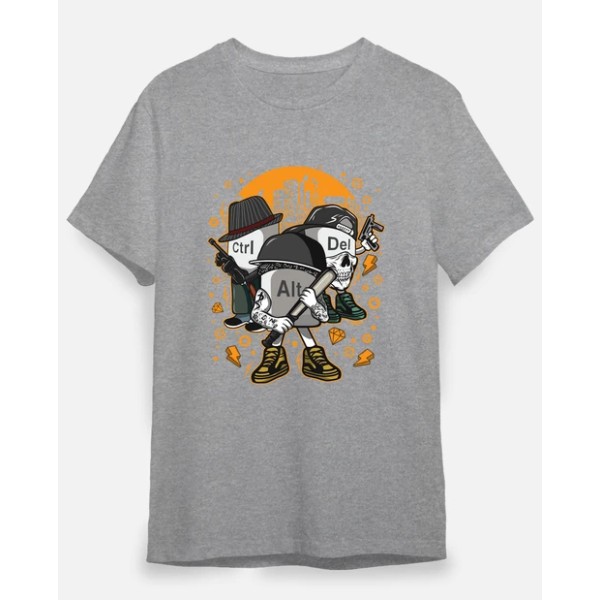 Camiseta friki Ctrl alt del mafia gangsters ordenadores informu00e1tica geek friki