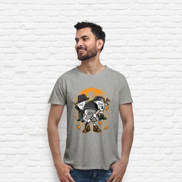 Camiseta friki Ctrl alt del mafia gangsters ordenadores informu00e1tica geek friki