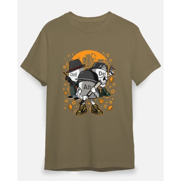 Camiseta friki Ctrl alt del mafia gangsters ordenadores informu00e1tica geek friki