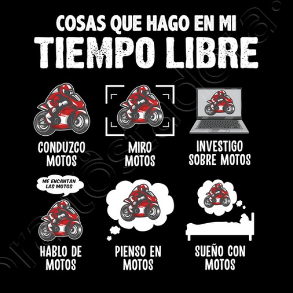Me Encantan Las Motos Regalo Motero Biker Motociclismo