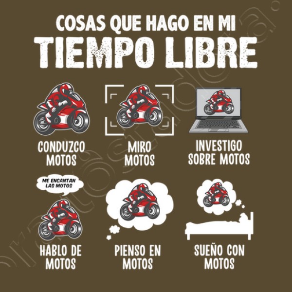 Me Encantan Las Motos Regalo Motero Biker Motociclismo