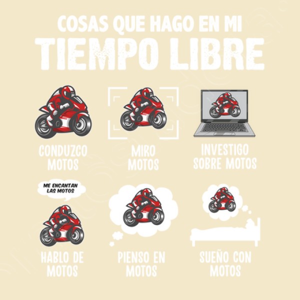 Me Encantan Las Motos Regalo Motero Biker Motociclismo