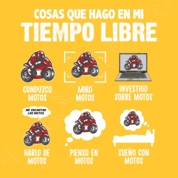 Me Encantan Las Motos Regalo Motero Biker Motociclismo