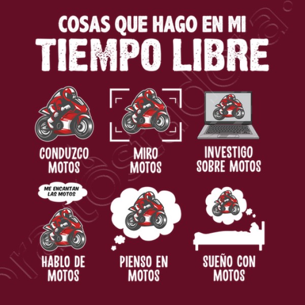 Me Encantan Las Motos Regalo Motero Biker Motociclismo