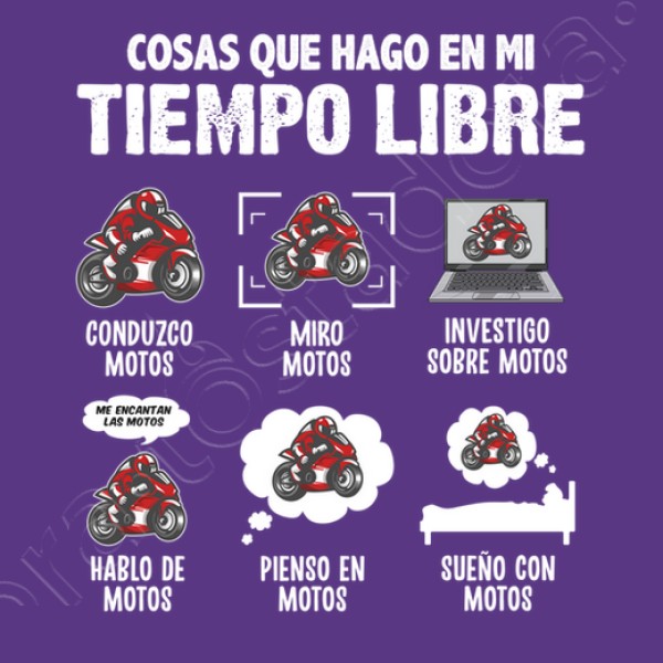 Me Encantan Las Motos Regalo Motero Biker Motociclismo