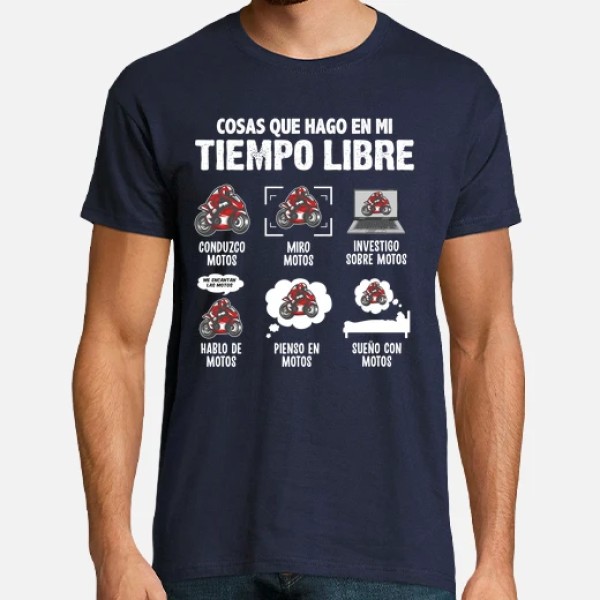 Me Encantan Las Motos Regalo Motero Biker Motociclismo