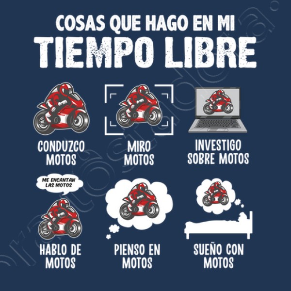 Me Encantan Las Motos Regalo Motero Biker Motociclismo