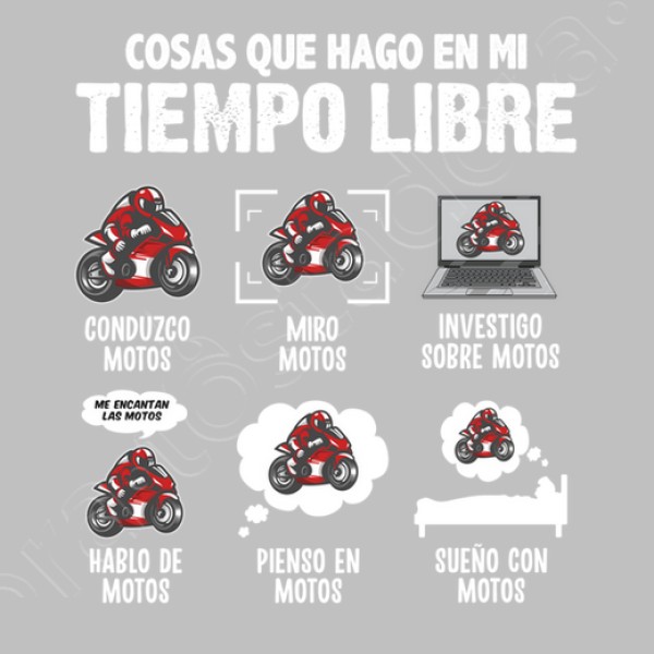 Me Encantan Las Motos Regalo Motero Biker Motociclismo