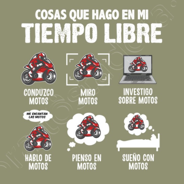 Me Encantan Las Motos Regalo Motero Biker Motociclismo
