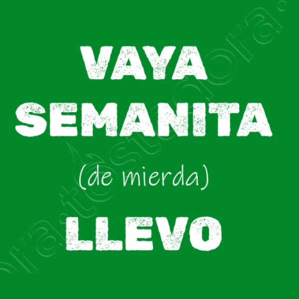 Camiseta original Vaya semanita llevo