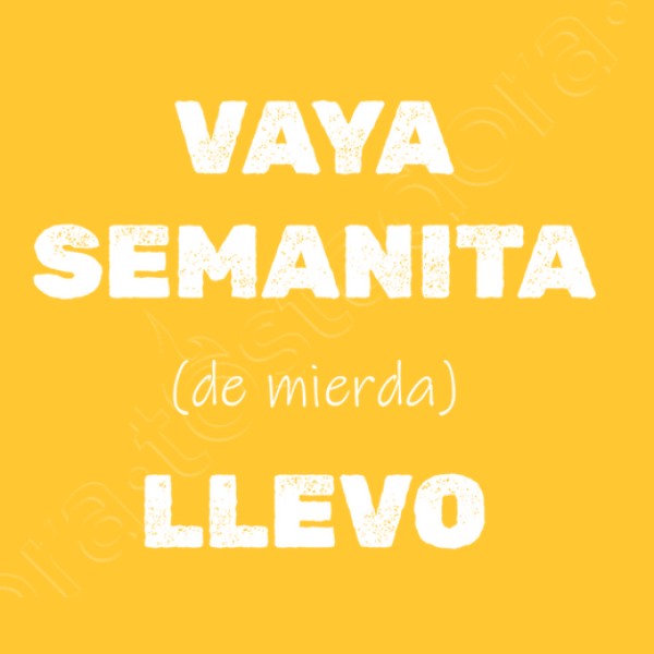 Camiseta original Vaya semanita llevo