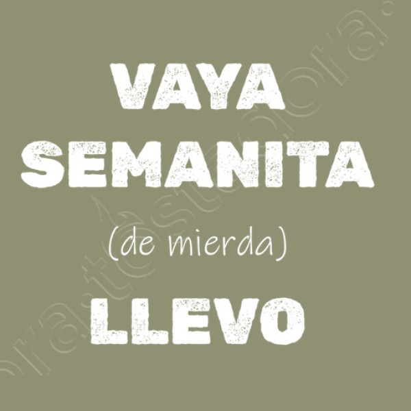 Camiseta original Vaya semanita llevo
