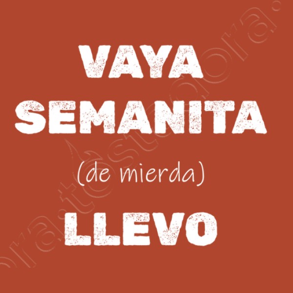 Camiseta original Vaya semanita llevo
