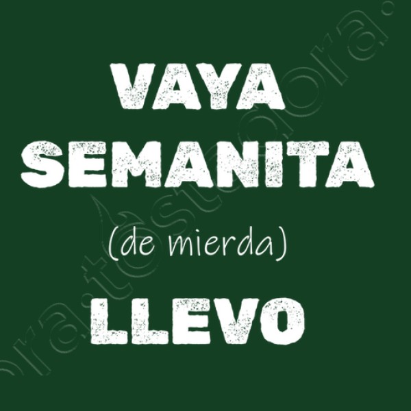 Camiseta original Vaya semanita llevo