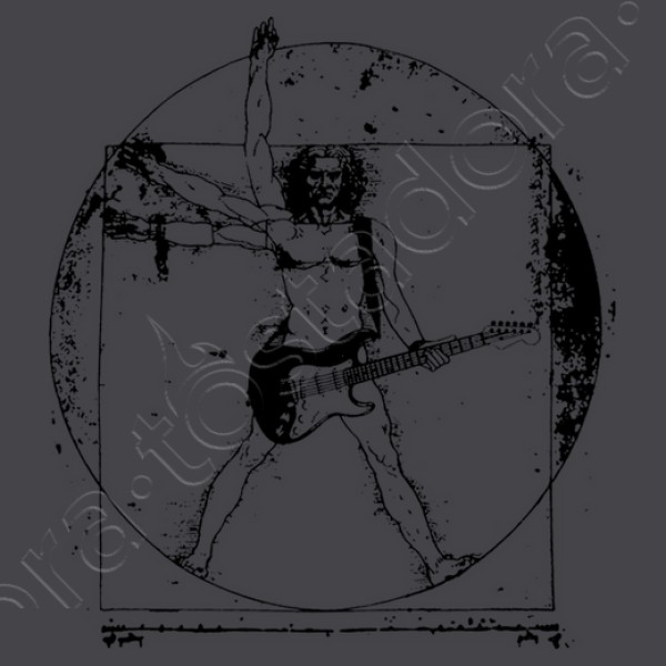 Hombre de vitruvio guitarrista