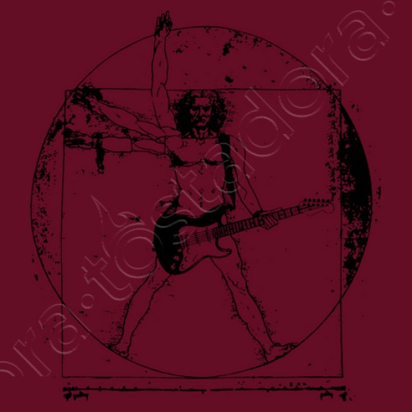 Hombre de vitruvio guitarrista