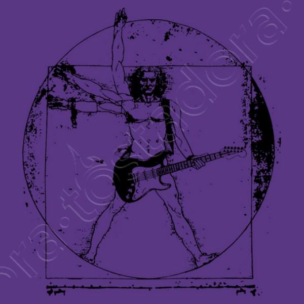 Hombre de vitruvio guitarrista