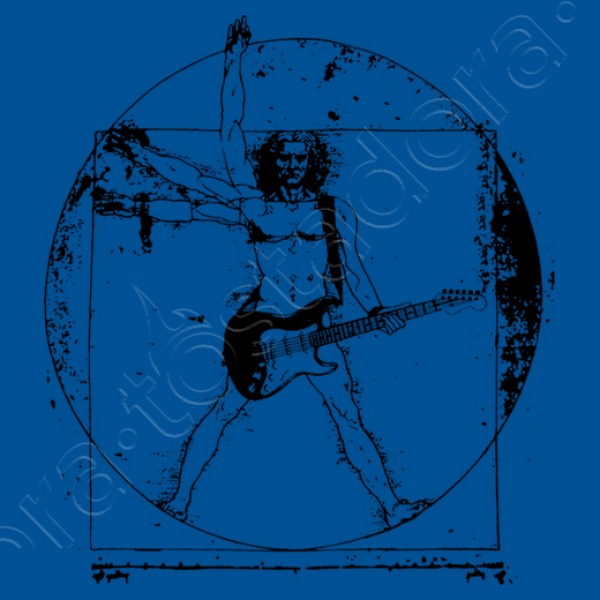 Hombre de vitruvio guitarrista
