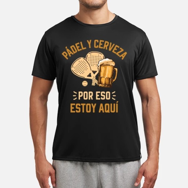 Padel y cerveza jugador de padel