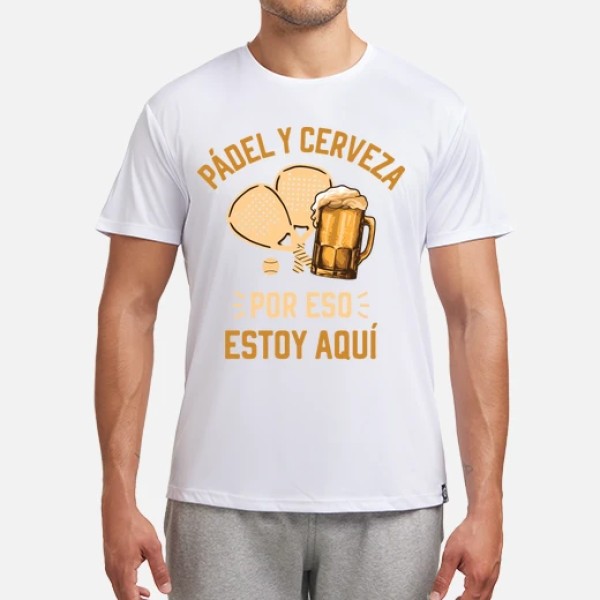 Padel y cerveza jugador de padel