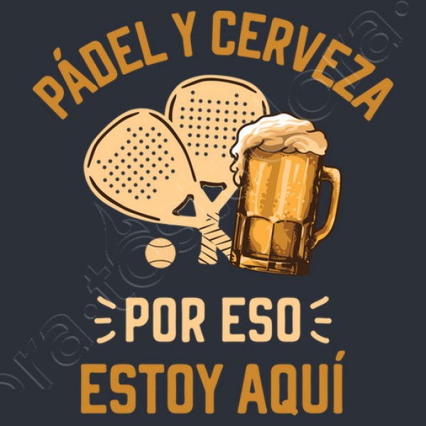 Padel y cerveza jugador de padel