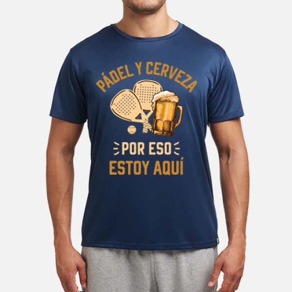 Padel y cerveza jugador de padel