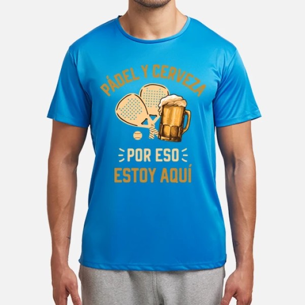 Padel y cerveza jugador de padel