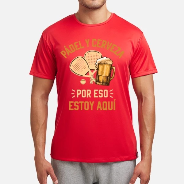 Padel y cerveza jugador de padel