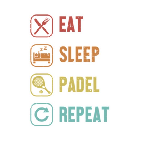 comer dormir padel repetir playa padel
