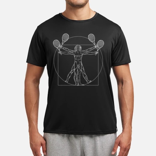 tenis da vinci dibujo tenista
