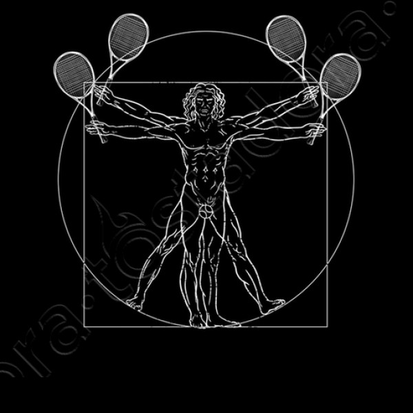 tenis da vinci dibujo tenista