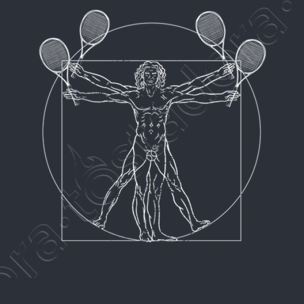 tenis da vinci dibujo tenista