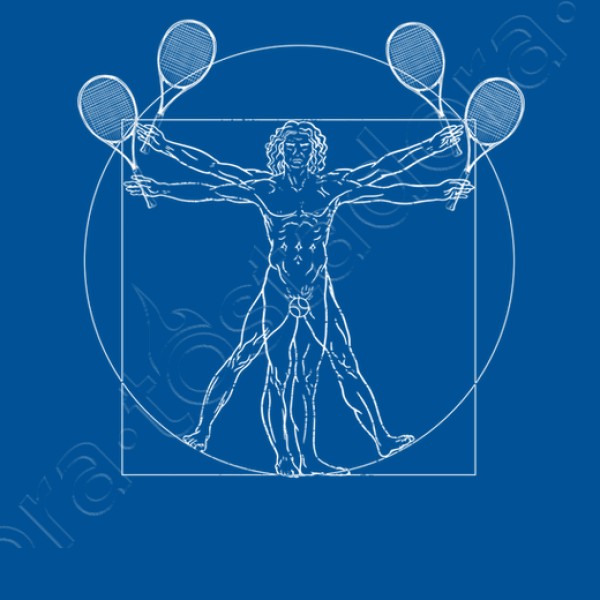 tenis da vinci dibujo tenista