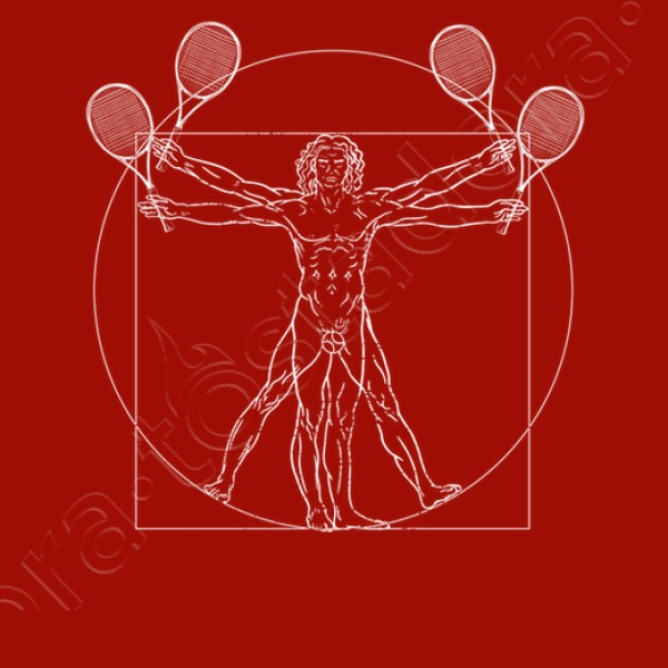 tenis da vinci dibujo tenista