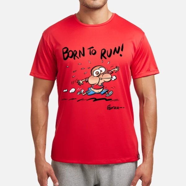 Camiseta running hombre Born to run
