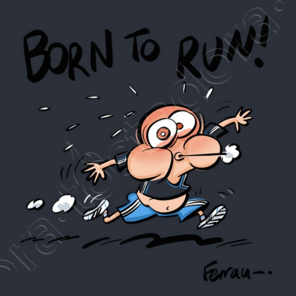 Camiseta running hombre Born to run