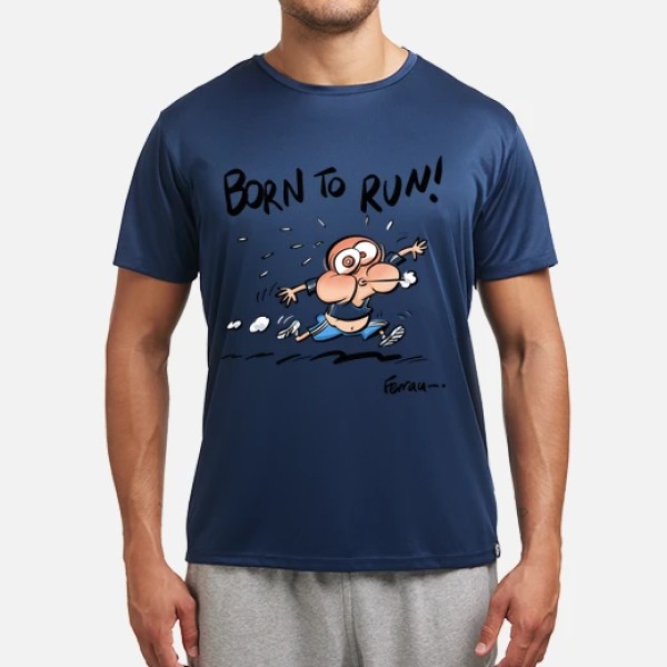 Camiseta running hombre Born to run