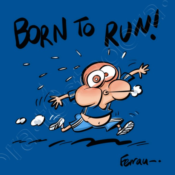 Camiseta running hombre Born to run