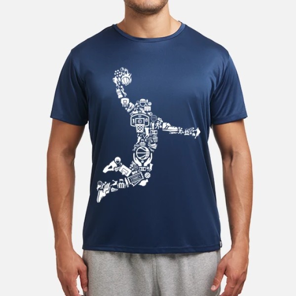 Silueta Jugador De Baloncesto Collage NBA Basketball Deporte