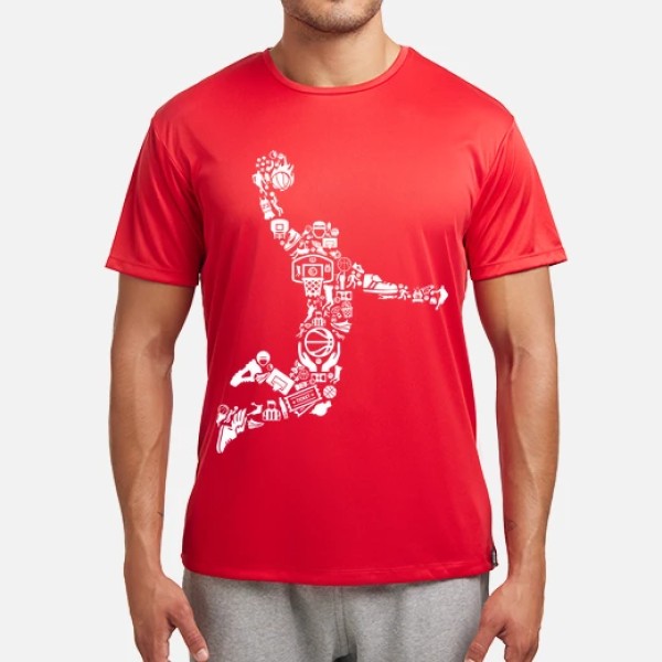 Silueta Jugador De Baloncesto Collage NBA Basketball Deporte