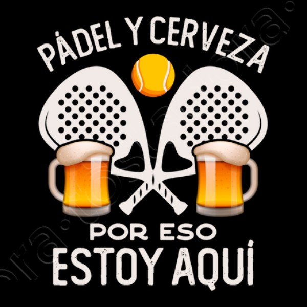 Pu00e1del y cerveza por eso estoy aquu00ed regalo pu00e1del divertido tennis