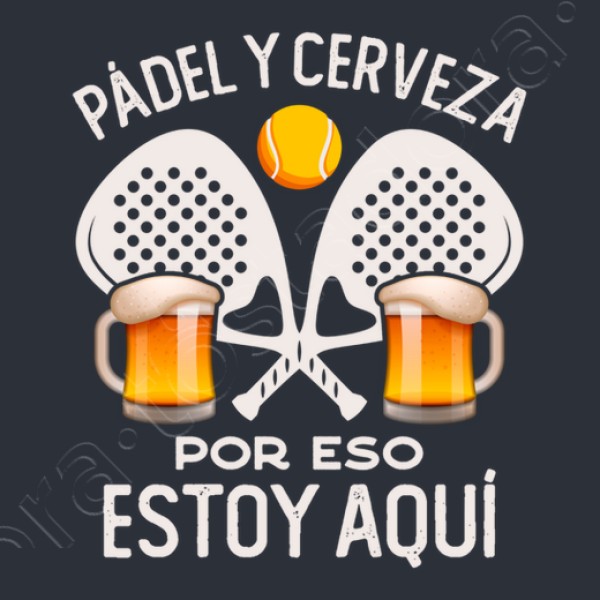 Pu00e1del y cerveza por eso estoy aquu00ed regalo pu00e1del divertido tennis
