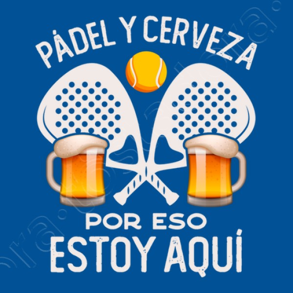 Pu00e1del y cerveza por eso estoy aquu00ed regalo pu00e1del divertido tennis