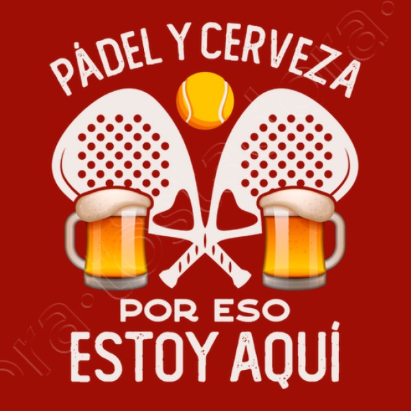 Pu00e1del y cerveza por eso estoy aquu00ed regalo pu00e1del divertido tennis