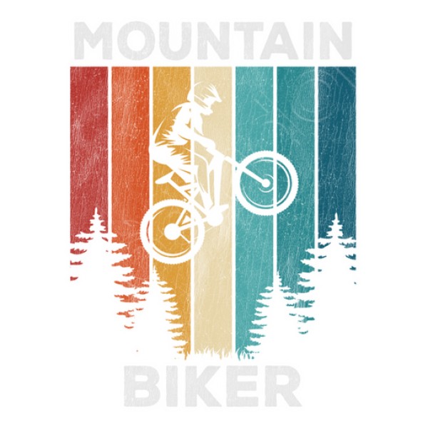 Mountain biker vintage ciclista