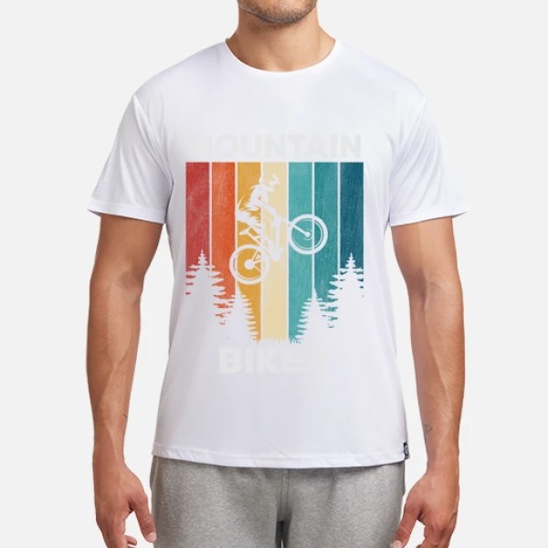 Mountain biker vintage ciclista