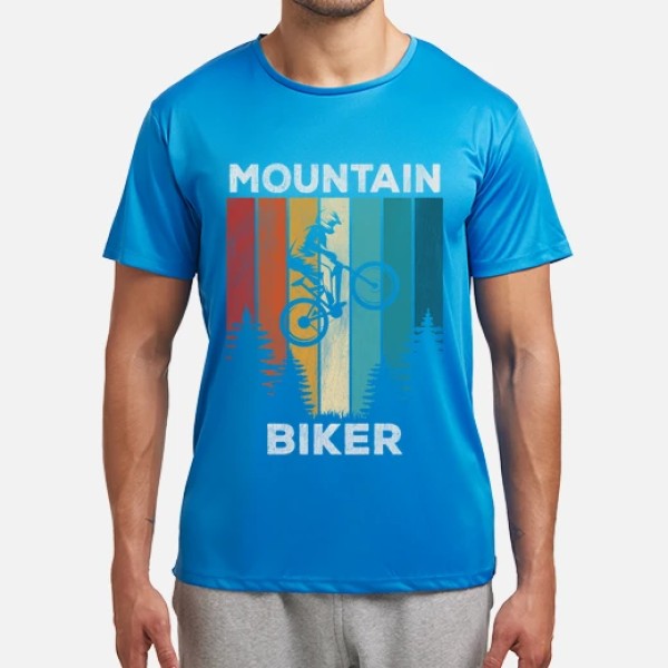 Mountain biker vintage ciclista